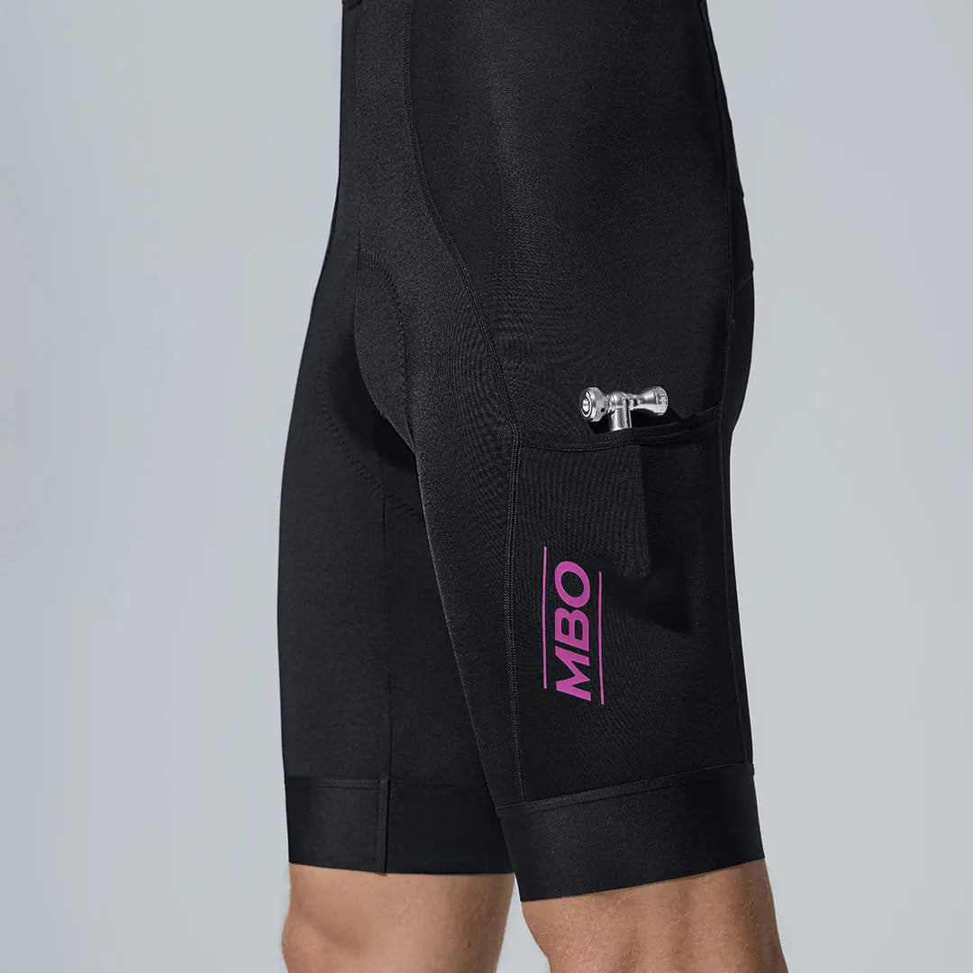 Men's All Purpose Cargo Bib Shorts T100C - Black