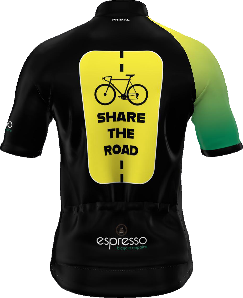 Espresso "Share The road" Bike Jersey By Primal