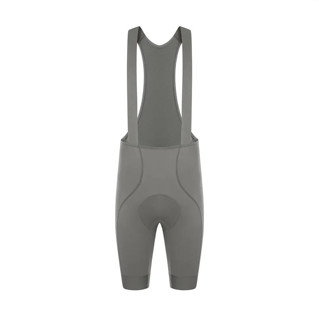 Men's All Purpose Bib Shorts T100 - Smoky Gray