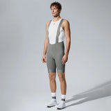 Men's All Purpose Bib Shorts T100 - Smoky Gray