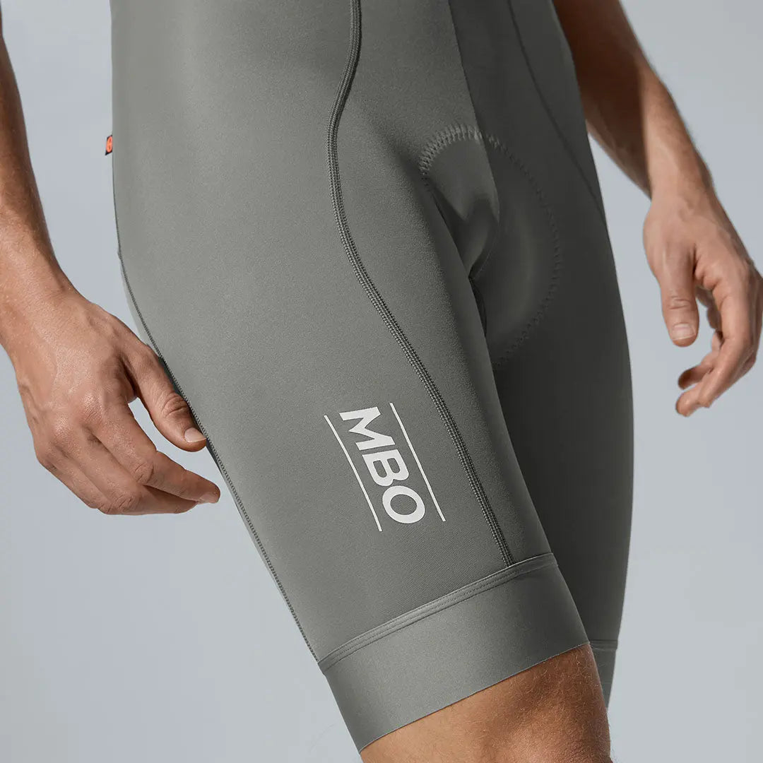 Men's All Purpose Bib Shorts T100 - Smoky Gray