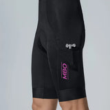 Men's All Purpose Cargo Bib Shorts T100C - Black