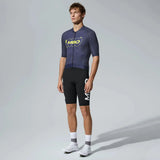 Men's Frontier Pro Cycling Jersey SC301 Neon Axis - Blue Damask